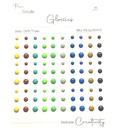 PS-GLOS-013 - Pure & Simple - Dots, Earth Tones