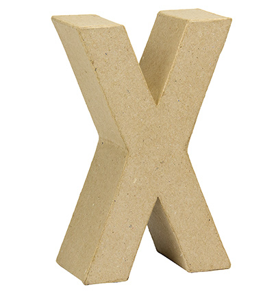 Letter X - Kippers - Pappmaché Buchstabe X