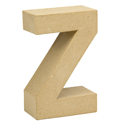 Letter Z - Kippers - Pappmaché Buchstabe Z