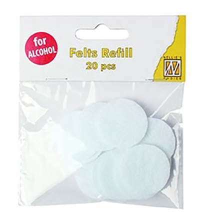 SIAP006 - Nellies Choice - Refill felts round for IAP006 (20 pcs/polybag)