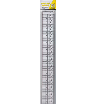 2149H - Nellies Choice - Cutting ruler with metal strip 30cm