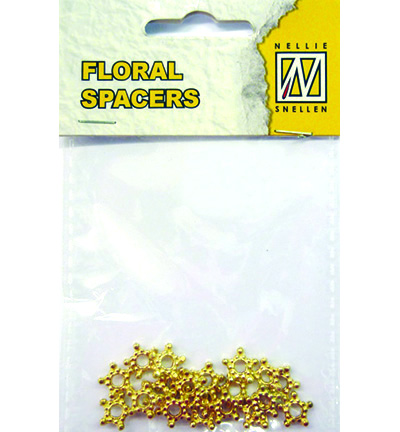 FLP-SP-010 - Nellies Choice - Floral Spacers -  gold  nr. 10