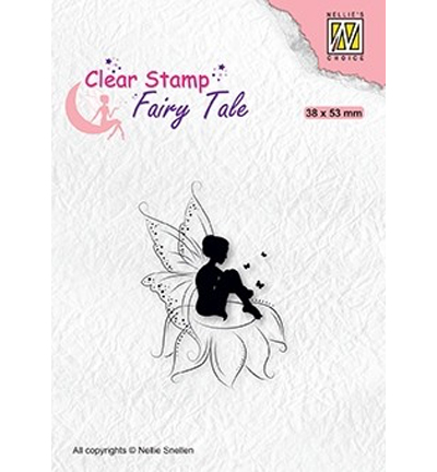 FTCS020 - Nellies Choice - Fairy Tale nr. 18 Elf sitting on flower