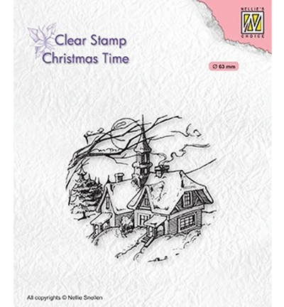 CT038 - Nellies Choice - Christmas time Snowy Christmas scene