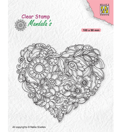 CSMAN001 - Nellies Choice - Mandala Flower heart