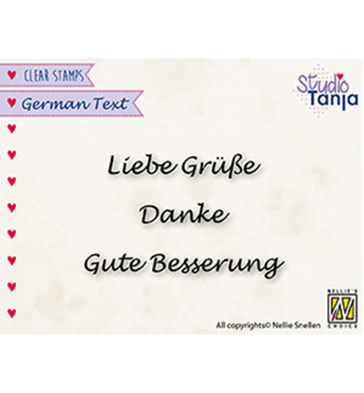 GTCS001 - Nellies Choice - German Texts, Liebe grüsse, Danke, Gute Besserung