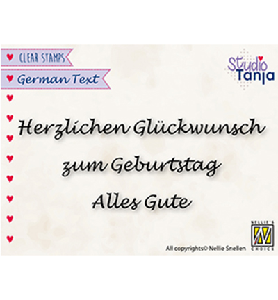 GTCS002 - Nellies Choice - German Texts, Herzlichen Glückwunsch, Zum Geburtstag, Alles Gute
