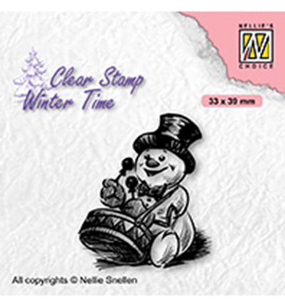 WT007 - Nellies Choice - Snowman with drum