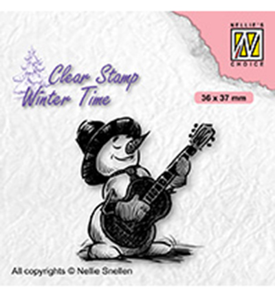 WT008 - Nellies Choice - Snowman with guitar