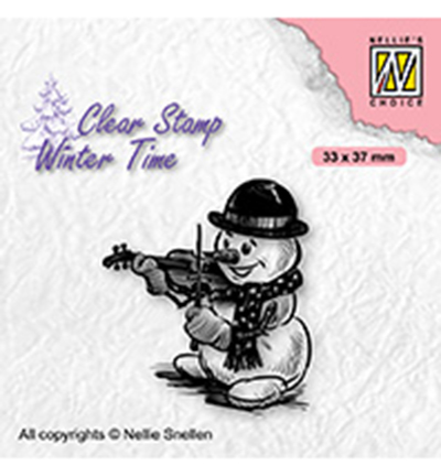 WT009 - Nellies Choice - Snowman with violin