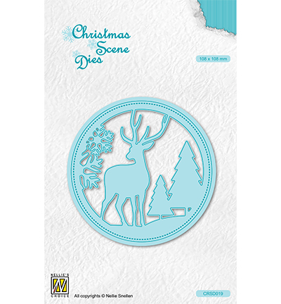 CRSD019 - Nellies Choice - Round frame Reindeer