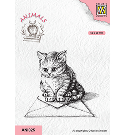ANI025 - Nellies Choice - Animals kitten with envelope