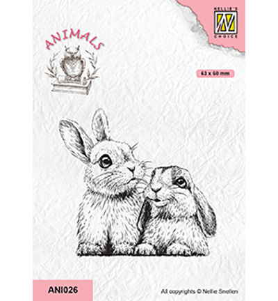 ANI026 - Nellies Choice - Animals two rabbits