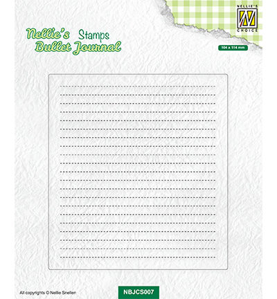 NBJCS007 - Nellies Choice - Clear stamps Basic Notepage layout