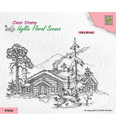IFS058 - Nellies Choice - Wintery scene with house and trees