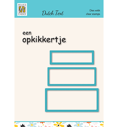 HDCS037 - Nellies Choice - Set with Dutch text: Een opkikkertje