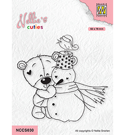 NCCS030 - Nellies Choice - Snowman with bear