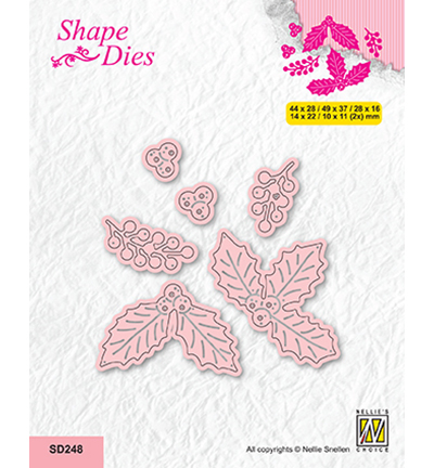 SD248 - Nellies Choice - Christmas designs Holly leaves and berries
