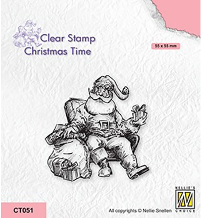 CT051 - Nellies Choice - Christmas time Santa Claus in louger chair