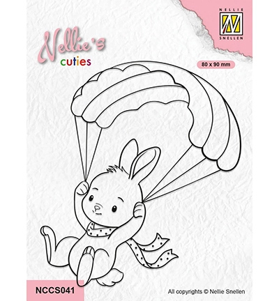 NCCS041 - Nellies Choice - Parachuting Bunny