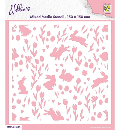 MMS4K-043 - Nellies Choice - Background Rabbit and Tulips