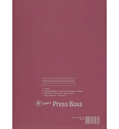 Plate-E - Nellies Choice - Embossing Mat pink for PressBoss