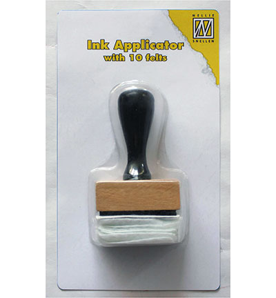 IAP001 - Nellies Choice - Inkt applicator vierkant met 10 viltlapjes