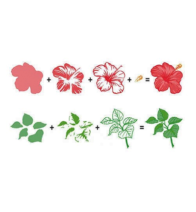HS3DS001 - Nellies Choice - 3D clear stamps Flowers