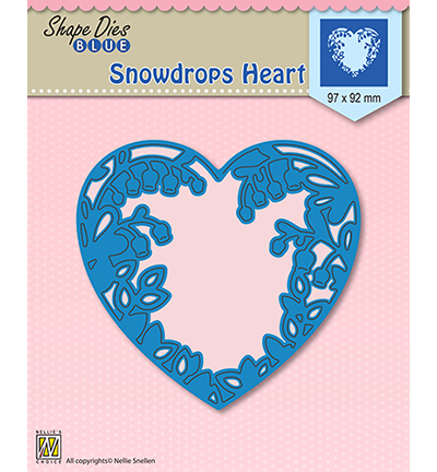 SDB008 - Nellies Choice - Snowdrops heart