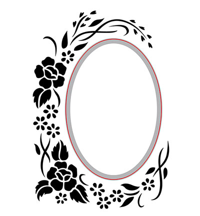 HSEFD002 - Nellies Choice - Oval-floral
