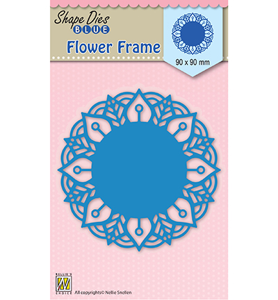 SDB025 - Nellies Choice - Round Lace-flower frame