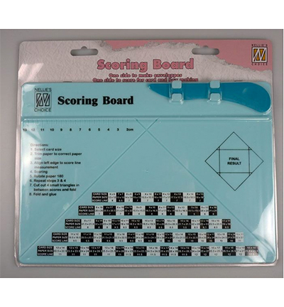 NSCB001 - Nellies Choice - Scoringboard pour enveloppe et boite échelle en cm.