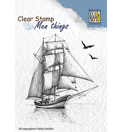 CSMT008 - Nellies Choice - Clear stamps Men Things Sailingboat-2