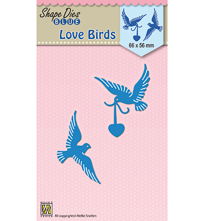 SDB038 - Nellies Choice - Shape Dies blue Love birds