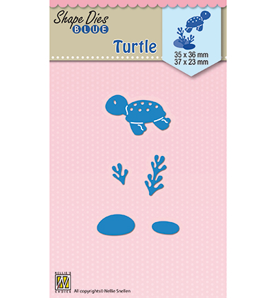 SDB043 - Nellies Choice - Shape Dies blue Holidays Turtle