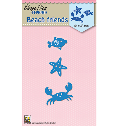 SDB044 - Nellies Choice - Shape Dies blue Holidays Beach Friends