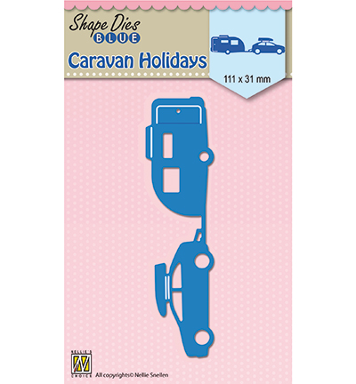SDB045 - Nellies Choice - Shape Dies blue Holidays Caravan
