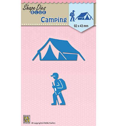 SDB047 - Nellies Choice - Shape Dies blue Holidays Camping