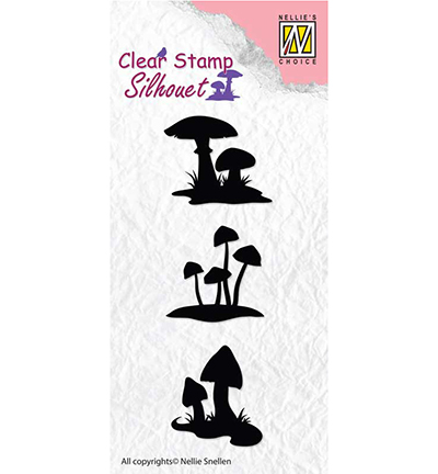 SIL034 - Nellies Choice - Silhouette clear stamps Mushrooms