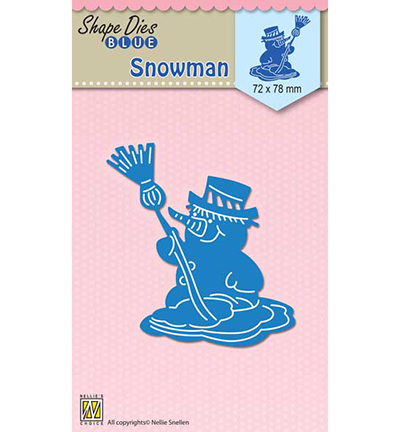 SDB053 - Nellies Choice - Shape Dies Blue Snowman