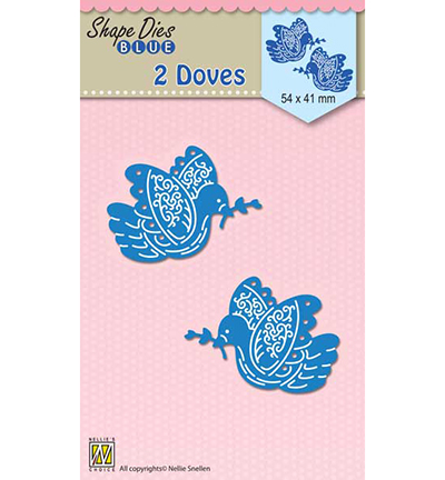 SDB057 - Nellies Choice - Shape Dies Blue 2 Doves