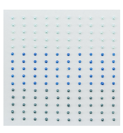 APS203 - Nellies Choice - Adhesive half pearls 3 shades of blue