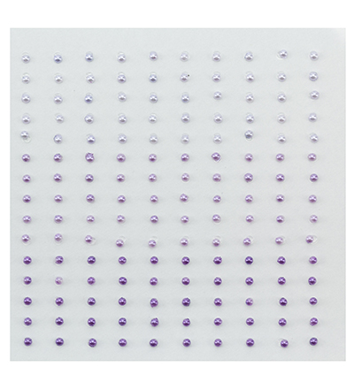 APS206 - Nellies Choice - Adhesive half pearls 3 shades of purple