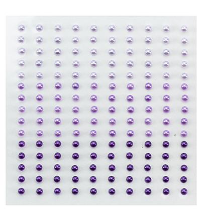 APS306 - Nellies Choice - Adhesive half pearls 3 shades of purple