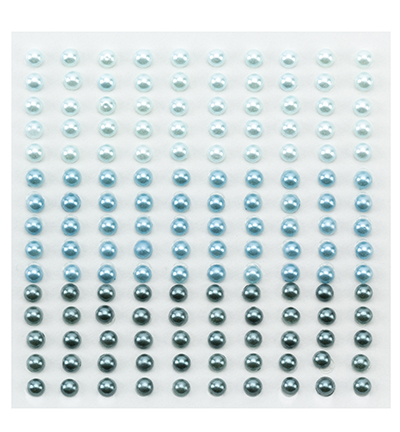 APS403 - Nellies Choice - Demi-perles adhésives 3 teintes bleu