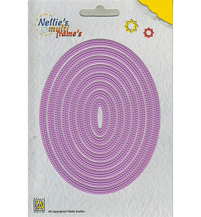 MFD087 - Nellies Choice - Multi Frame Die Glad gestippeld ovaal