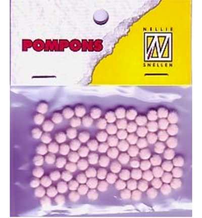 POM013 - Nellies Choice - Mini pompoms Rose