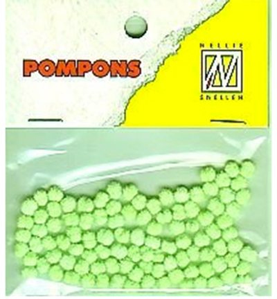 POM014 - Nellies Choice - Mini pompoms Neon-green