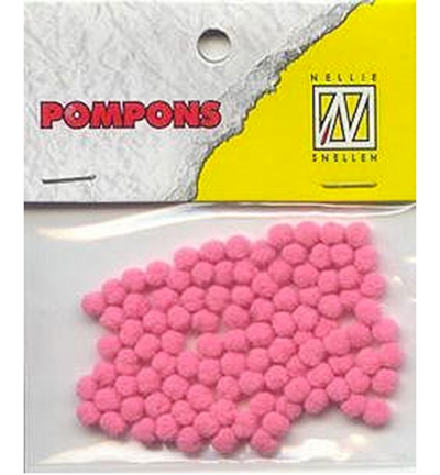 POM021 - Nellies Choice - Mini pompoms Bloesem-roze
