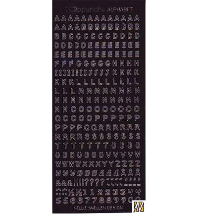 2229 - Nellies Choice - Alphabet stickers black